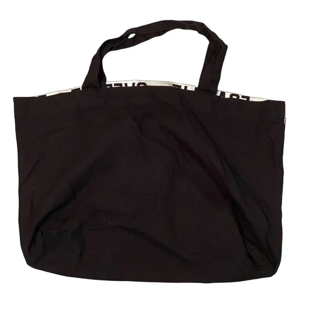 Victoria's Secret PINK Bag Love Kiss Call Me Silver Bling Tote Bag EUC